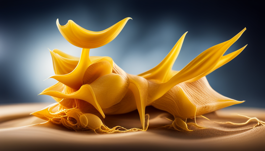 An image depicting a vibrant yellow turmeric root being consumed, revealing its journey through the digestive system