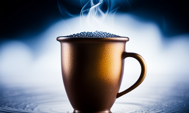 An image depicting a vibrant cup of yerba mate, filled to the brim with steaming, invigorating liquid