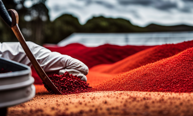 An image showcasing the intricate process of rooibos fermentation