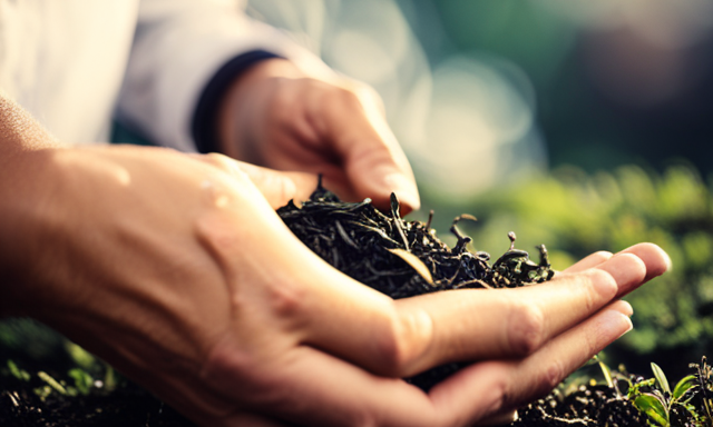 An image capturing the intricate process of crafting Oolong tea