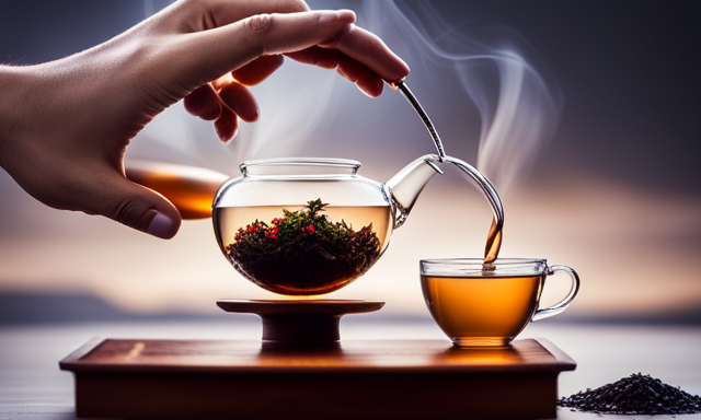 An image capturing the serene ritual of brewing Oolong tea