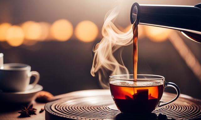 An image showcasing the step-by-step process of preparing Rooibos Chai