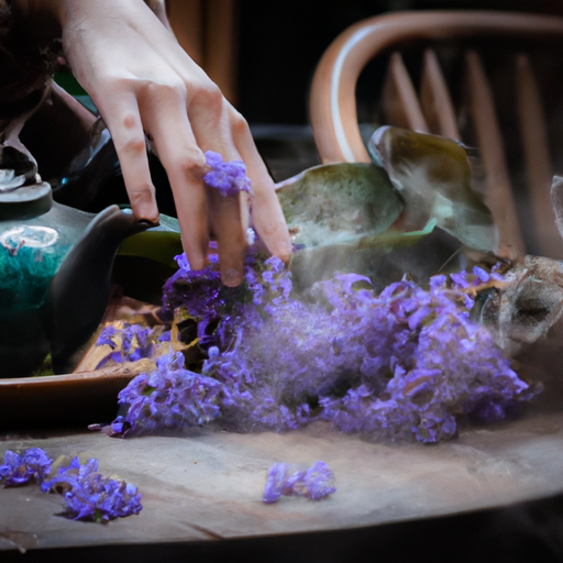 How To Make Tea With Fresh Violet Leaves And Flower