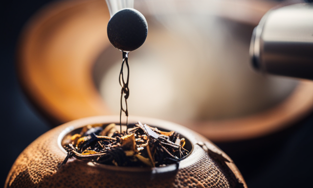 An image capturing the traditional process of preparing yerba mate loose tea