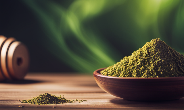 An image showcasing a vibrant blend of nutrient-rich yerba mate leaves, accompanied by a visual representation of essential amino acids and gua values, symbolizing the nutritional information