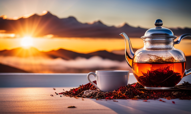 An image showcasing the art of brewing Rooibos tea