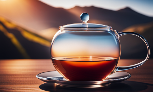 An image that vividly captures the essence of rooibos tea's pH level