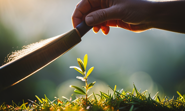 An image showcasing the delicate process of plucking the tender, vibrant green leaves from the Rooibos plant's stems