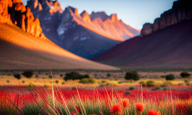 An image showcasing the picturesque Cederberg Mountains in South Africa, where Rooibos tea is exclusively grown