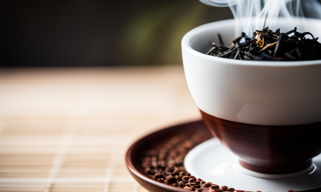 An image showcasing a variety of impeccably brewed Oolong teas arranged in elegant porcelain teacups, each enveloped by a delicate wisp of steam, inviting readers to discover the ultimate brand