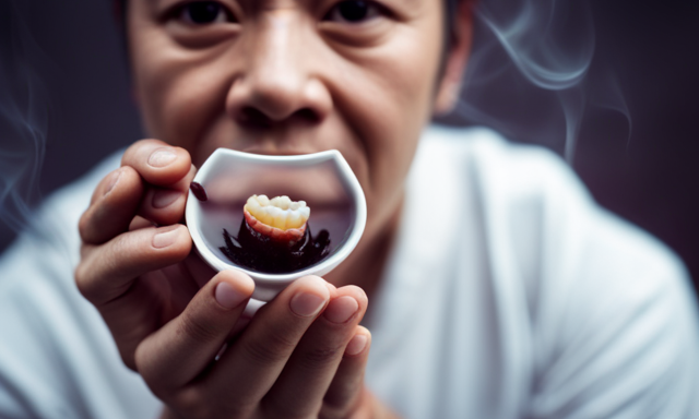 An image capturing the essence of teeth discomfort caused by oolong tea