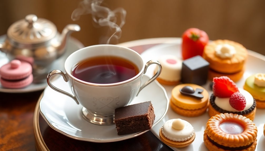 black tea enhances dessert flavors