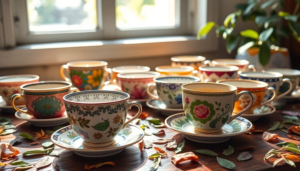 charming handmade tea cups