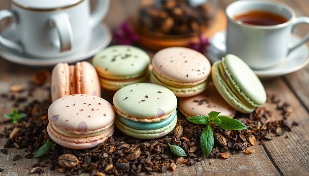 french tea infused macarons