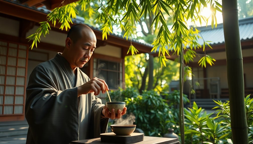 japanese monks tea ceremony