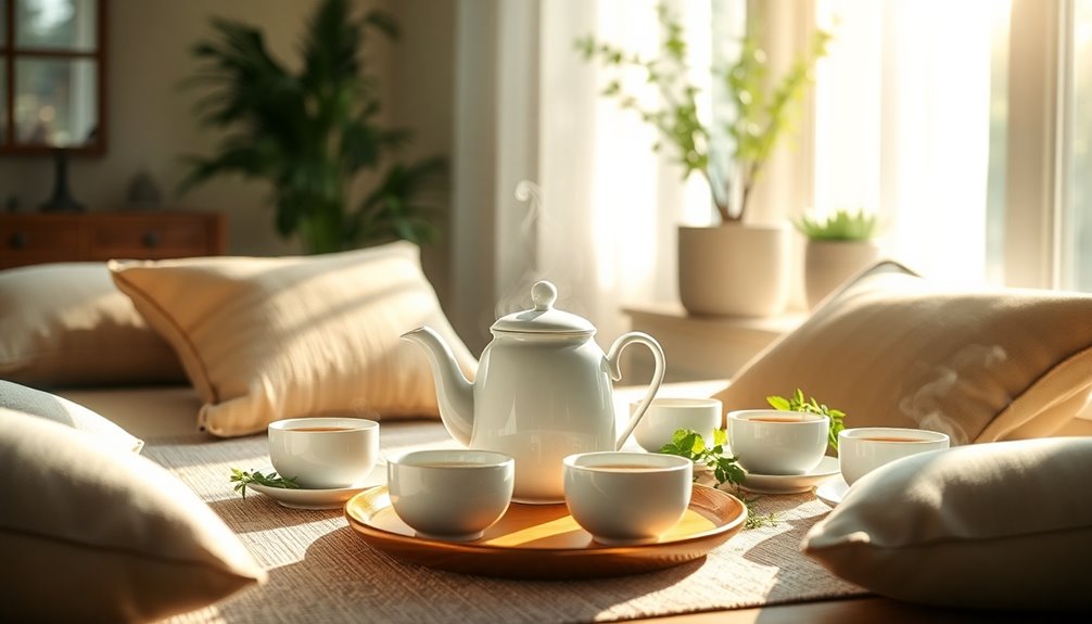 mindful tea drinking practice