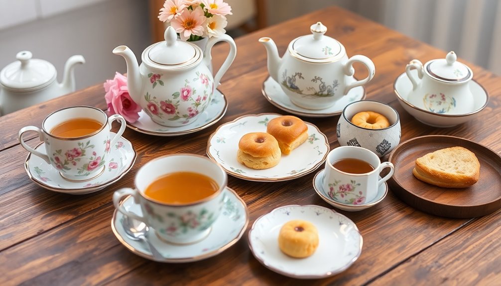 modern and traditional tea sets