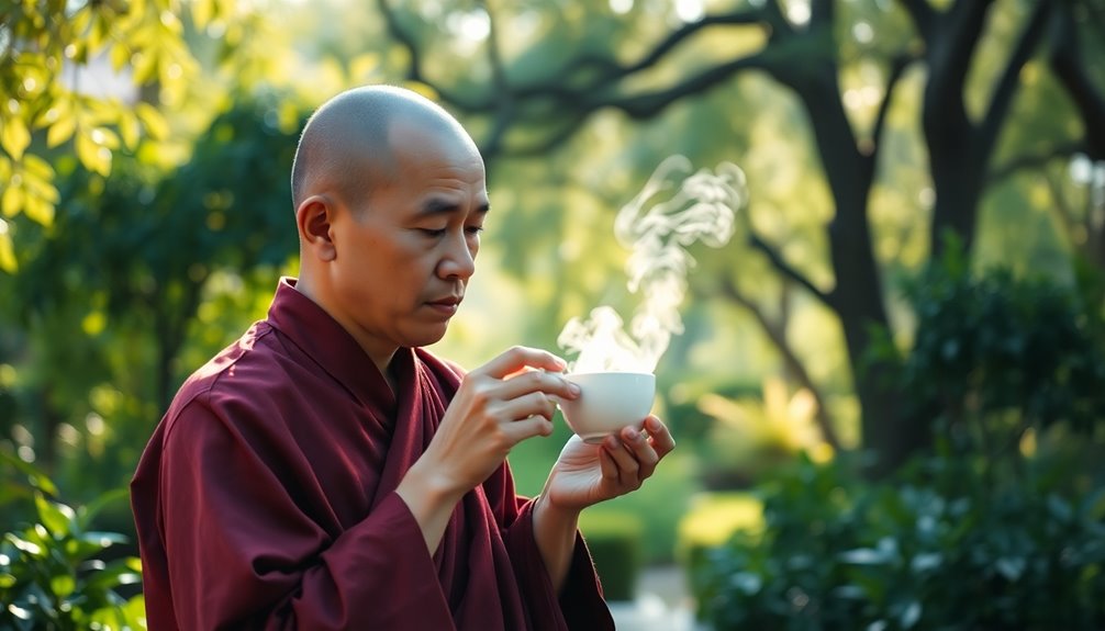 monks tea mindfulness practice