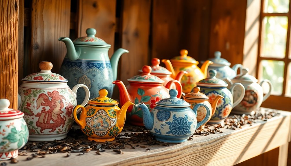 stunning ceramic teapot collection