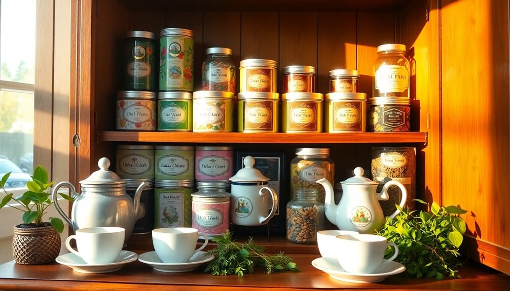 tea collection organization tips