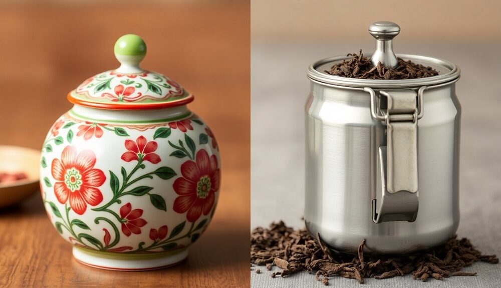 tea container material comparison