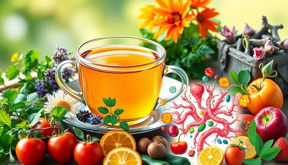 tea enhances gut health