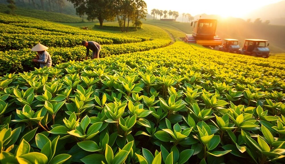 tea flavor influenced by harvesting