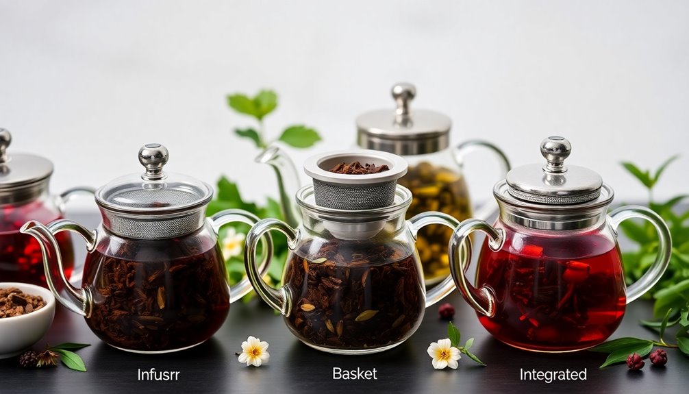 types of teapot infusers