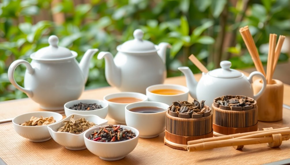 varieties of traditional tea