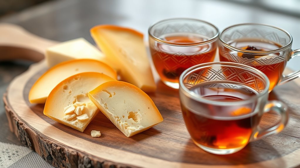 artisan tea and cheese pairing