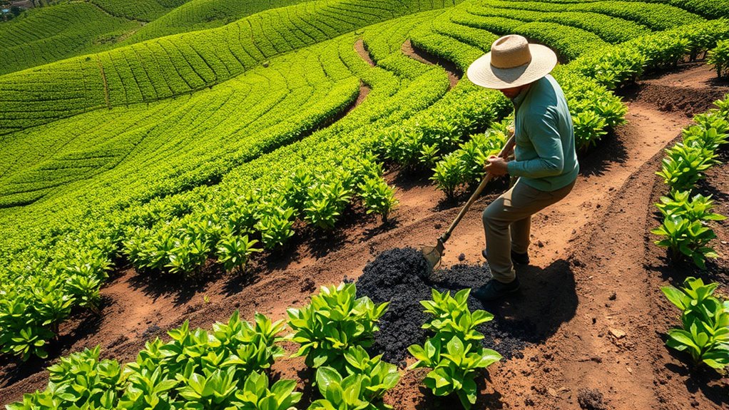 biochar boosts sustainable tea farming