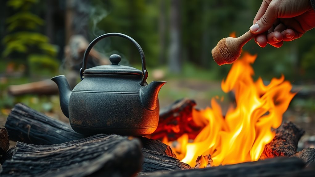 campfire tea brewing techniques