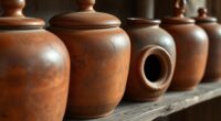 clay jars preserved tea