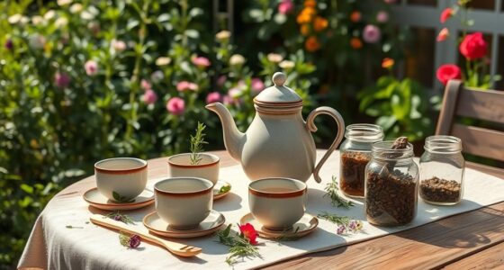 eco friendly tea gathering