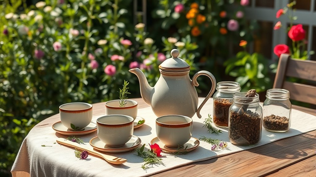 eco friendly tea gathering