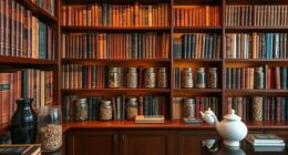 integrated tea book storage