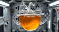microgravity tea brewing experiments