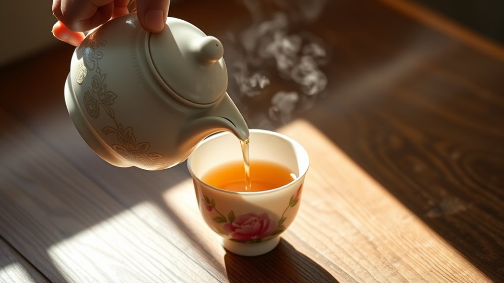 mindful tea pouring etiquette