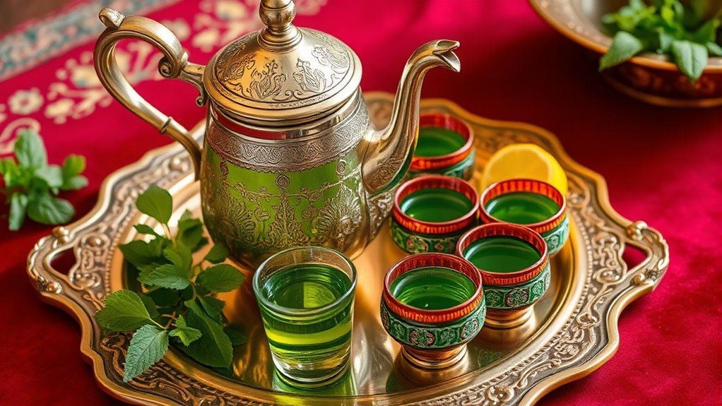 moroccan tea serving ritual