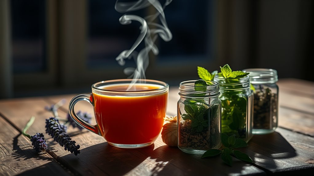 prepare herbal tea mindfully