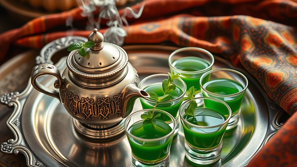 serve moroccan mint tea