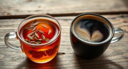 tea coffee heart effects