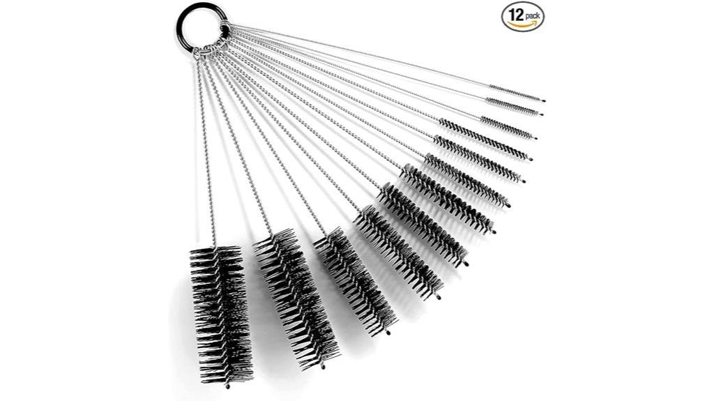 12 piece black nylon brush