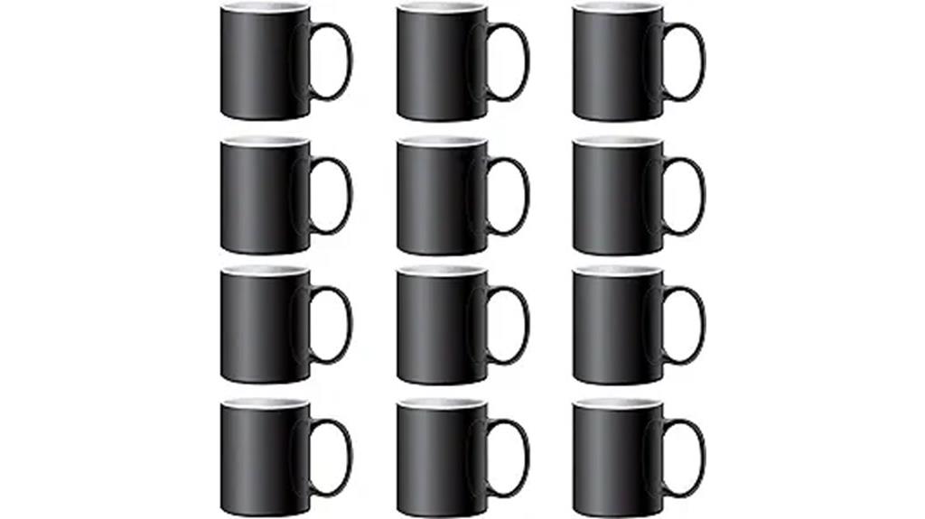 12 piece color changing mugs
