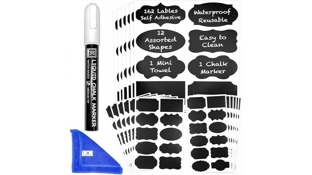 162 piece jar label set
