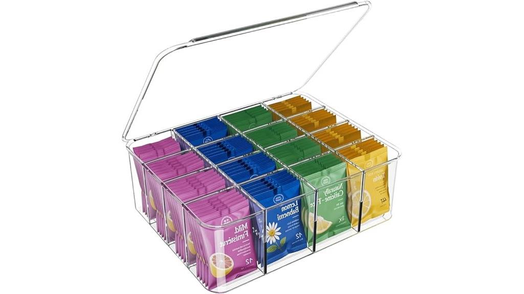 16 tea types organizer