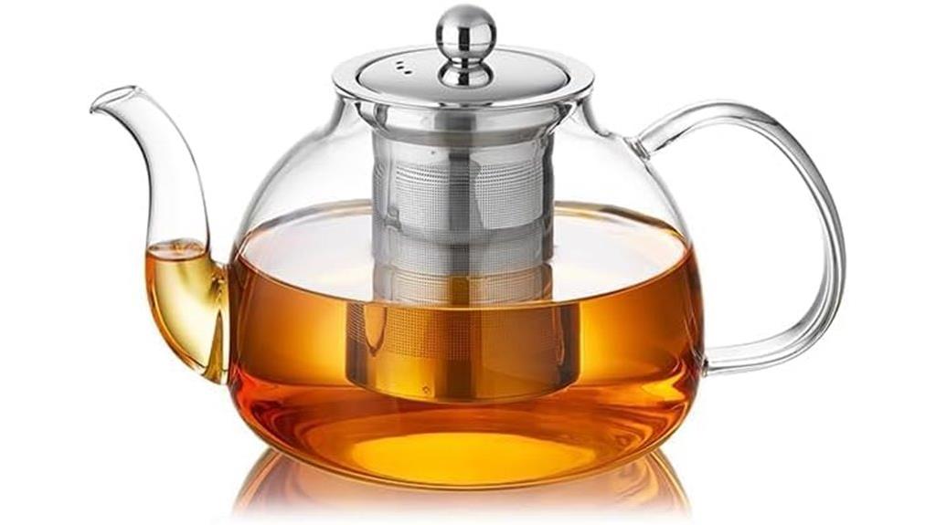 40 oz glass teapot