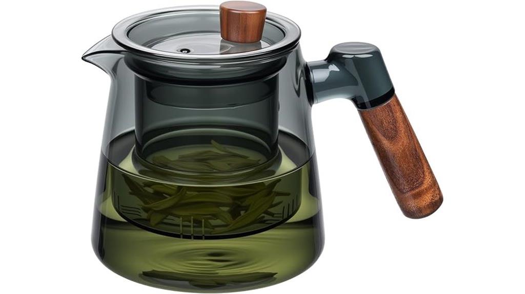 600ml glass teapot with infuser