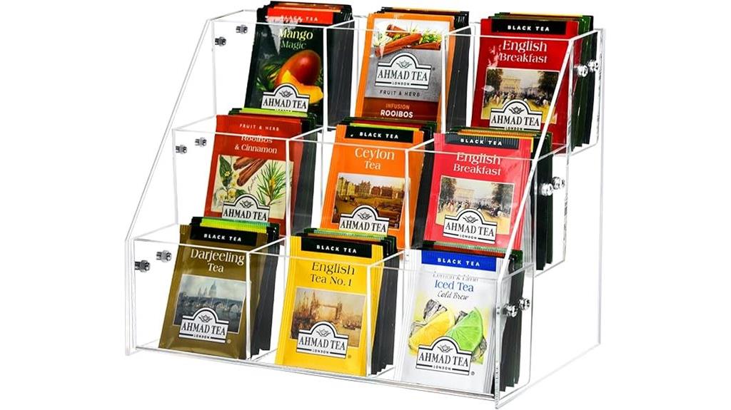 acrylic tea storage box
