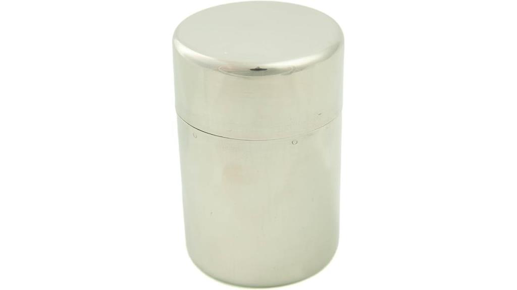 airtight stainless steel canister